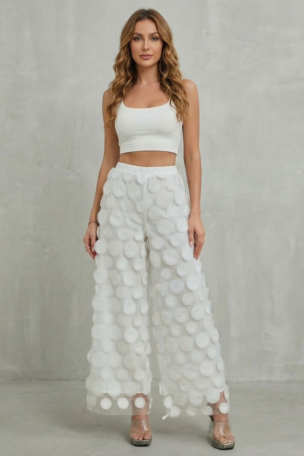 Kacob | Sheer Wide Leg Trousers