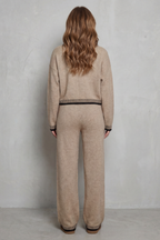 Kacob | Contrast Trim Knit Loungewear Set