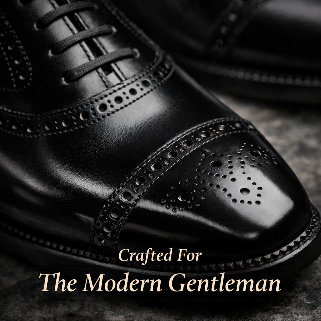 Kacob | Men's Oxford Brogue Leather Dress Shoes