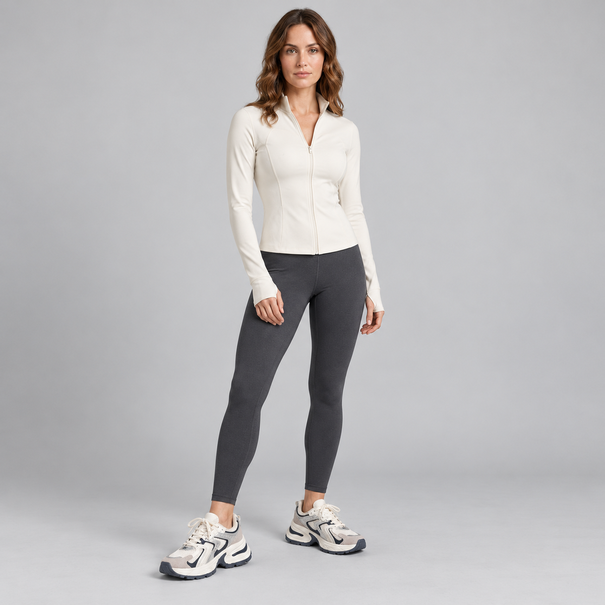 Kacob | Women's Chunky Platform Trainers – Mesh Panel Sneakers