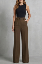 Kacob | High Waist Wide Leg Trousers