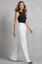 Kacob | High Waist Wide Leg Trousers