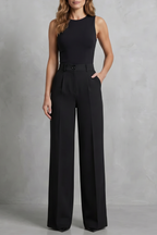 Kacob | High Waist Wide Leg Trousers