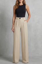 Kacob | High Waist Wide Leg Trousers