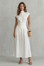Kacob | Tie Waist Maxi Dress