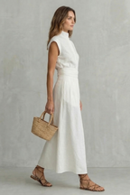 Kacob | Tie Waist Maxi Dress