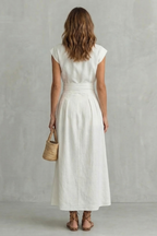 Kacob | Tie Waist Maxi Dress