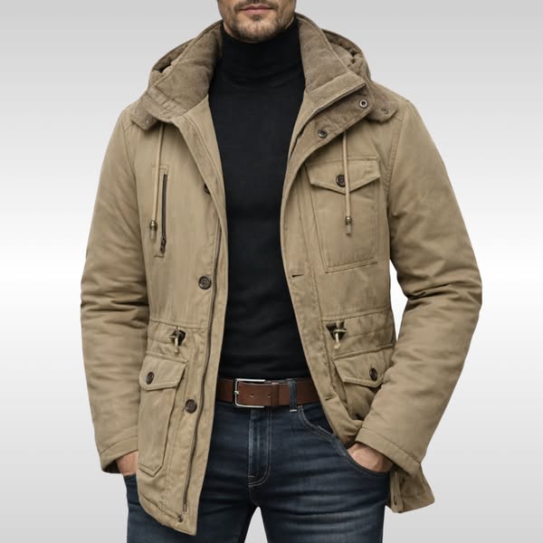 Kacob | Fleece-Lined Corduroy Hood Jacket