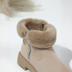 Kacob | Fur-Trim Chunky Ankle Boots