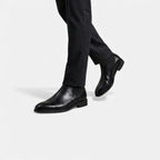 Kacob | Men's Leather Chelsea Boots Cap Toe