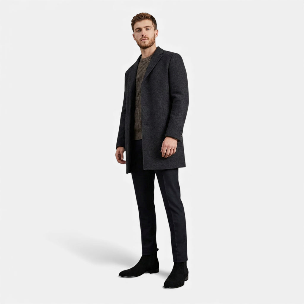 Kacob | Men's Suede Chelsea Boots Square Toe