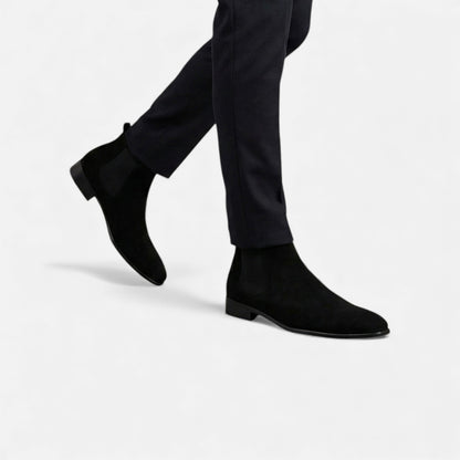 Kacob | Mens Suede Chelsea Boots Square Toe