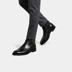 Kacob | Men's Leather Jodhpur Boots Slip On Black