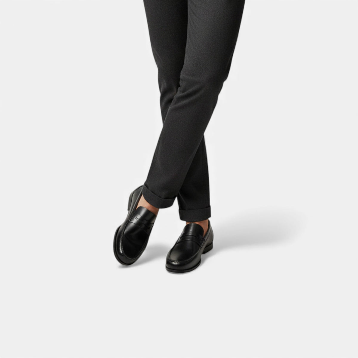 Kacob | Men's Leather Penny Loafers