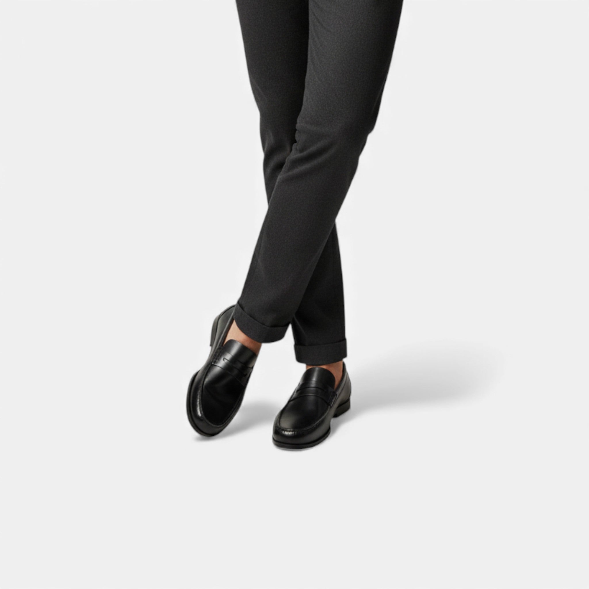 Kacob | Men's Leather Penny Loafers