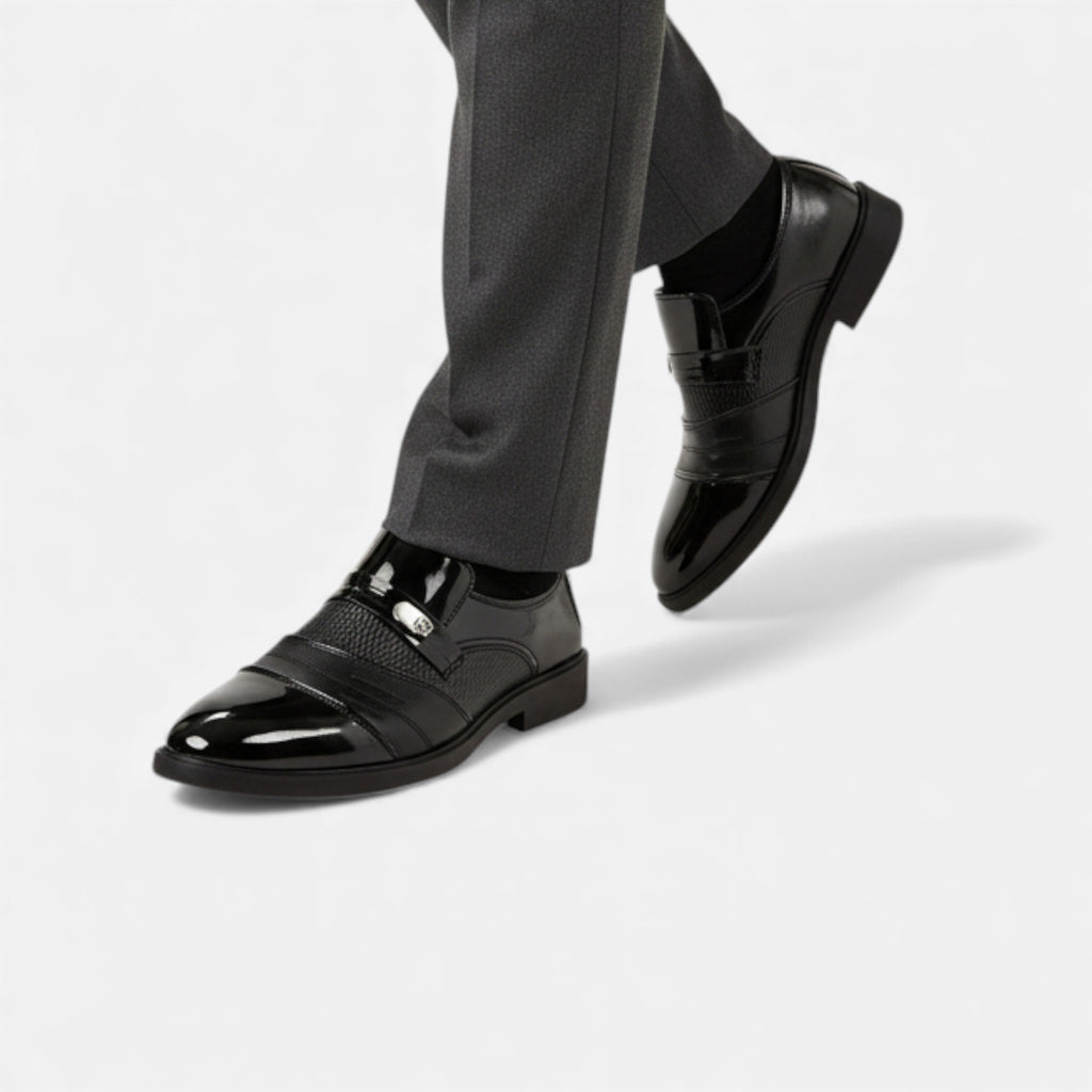 Kacob | Men's Loafers Pointed Toe Gloss Leather