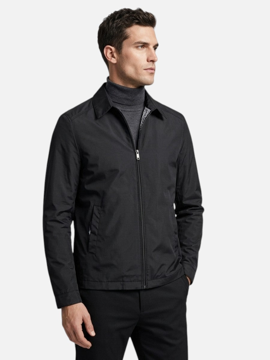 Kacob | Men's Lightweight Harrington Jacket, Black