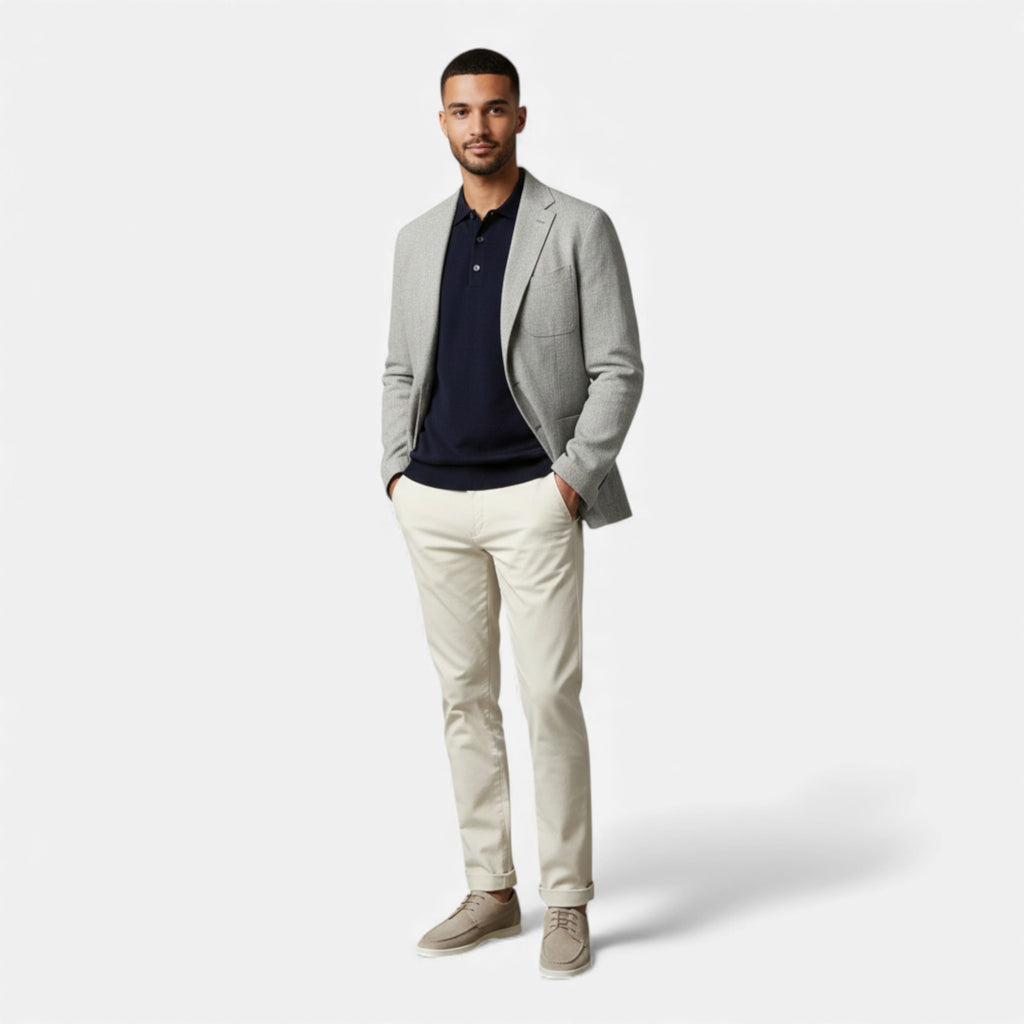 Kacob | Men's Textured Leather Lace Up Loafers