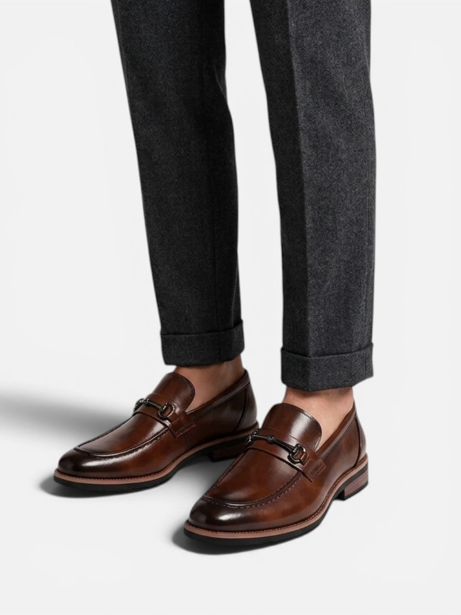 Kacob | Horsebit Leather Loafers
