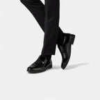 Kacob | Men's Slip On Loafers Black