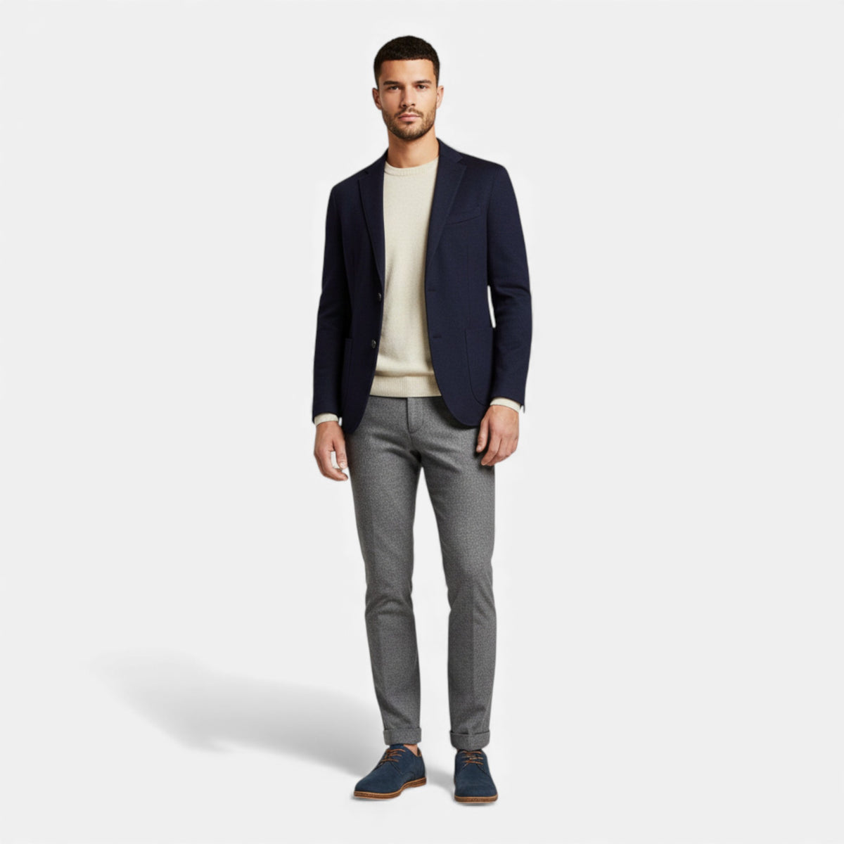 Kacob | Mens Vegan Leather Derby Shoes Suede Finish