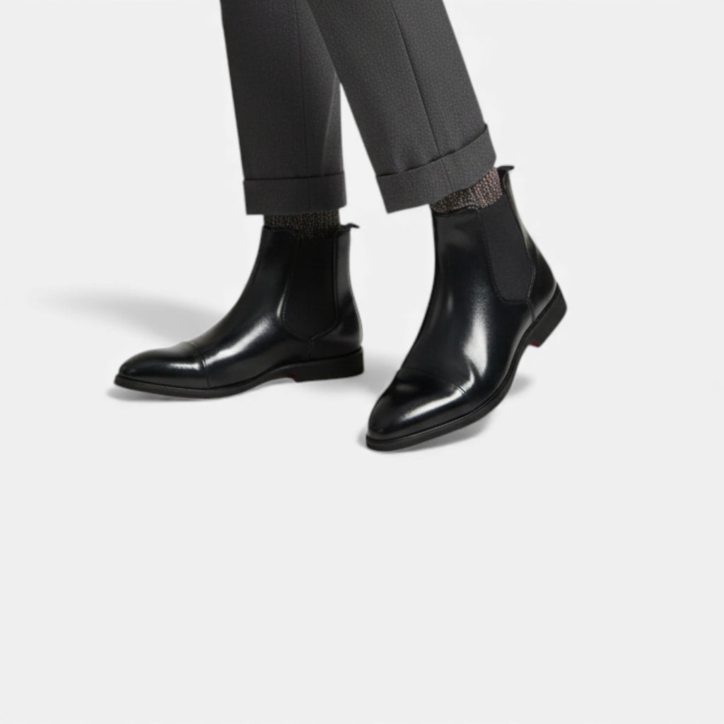 Kacob | Men's Chelsea Boots Gloss Leather