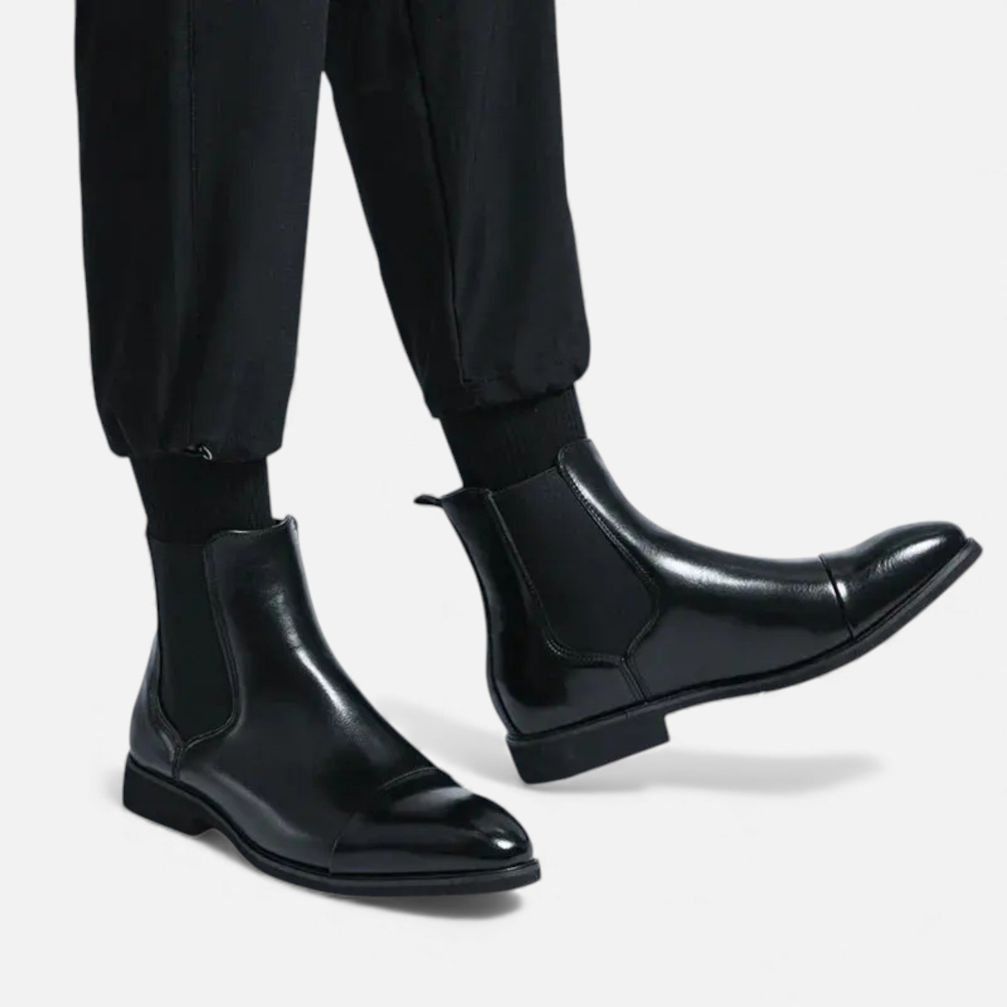 Kacob | Men's Chelsea Boots Gloss Leather