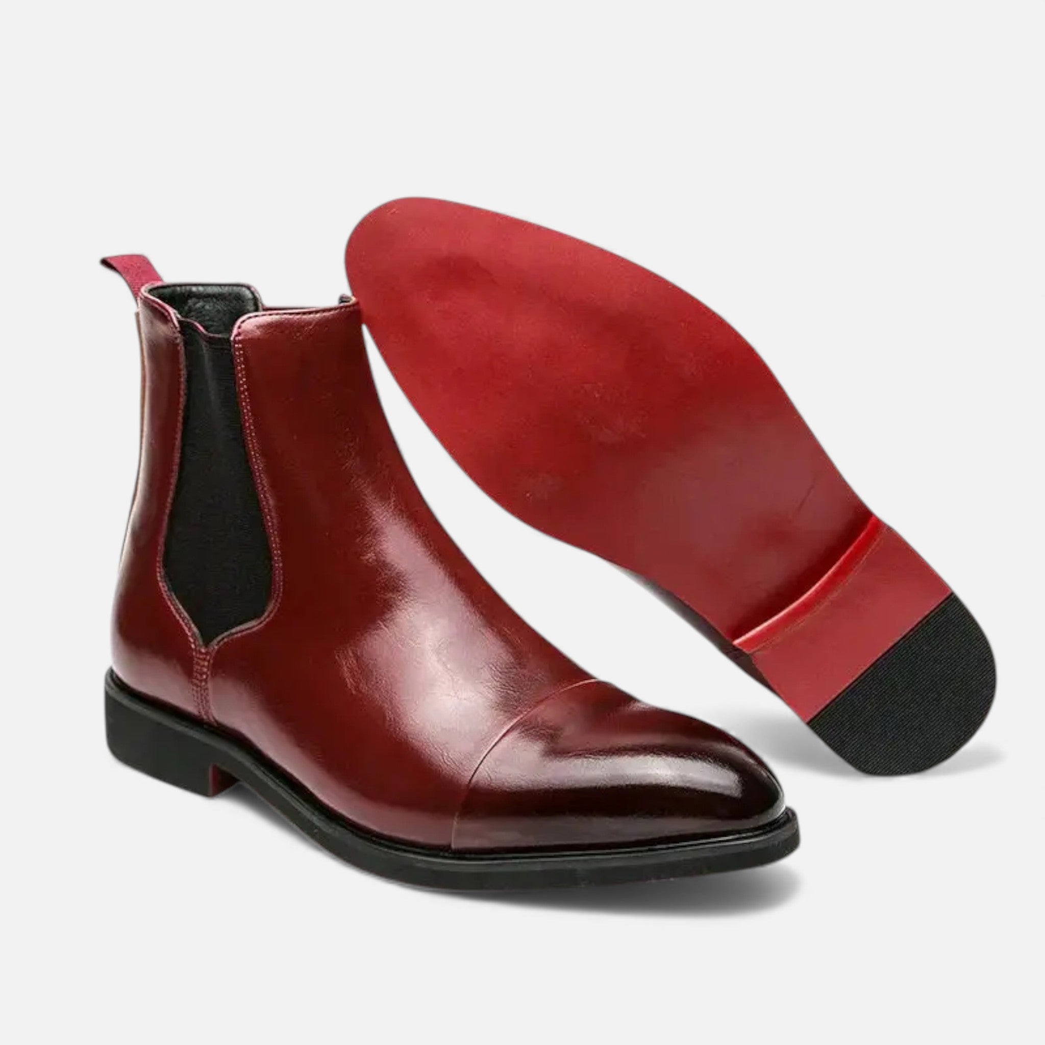 Kacob | Men's Chelsea Boots Gloss Leather