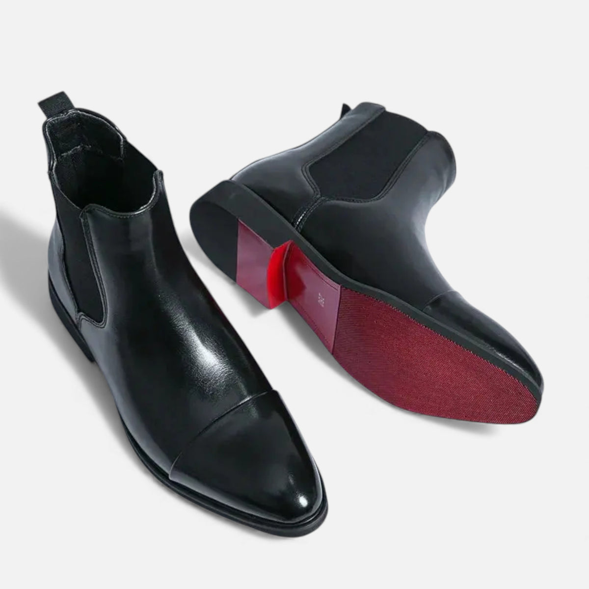 Kacob | Men's Chelsea Boots Gloss Leather
