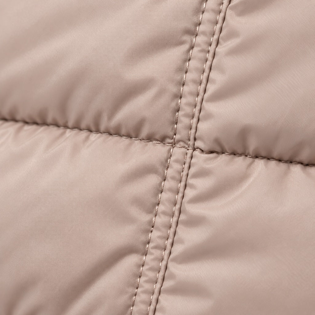 Kacob | Women's Fitted Puffer Winter Jacket with Faux Fur Lined Hood – Quilted Padded Short Coat