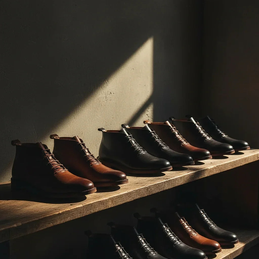 Kacob | Lace-Up Leather Chukka Boots