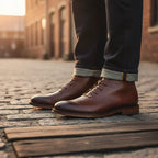 Kacob | Lace-Up Leather Chukka Boots