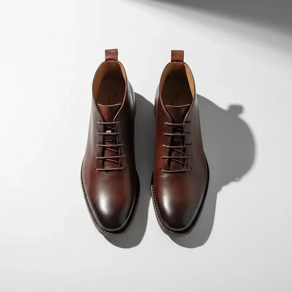 Kacob | Lace-Up Leather Chukka Boots