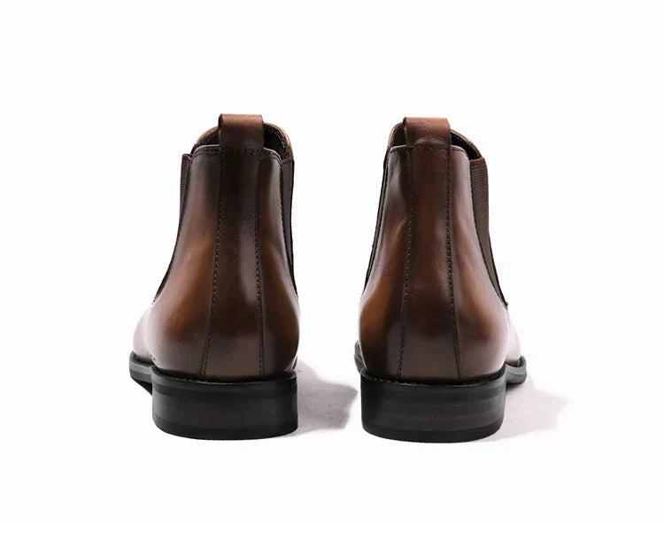 Kacob | Burnished Leather Chelsea Boots