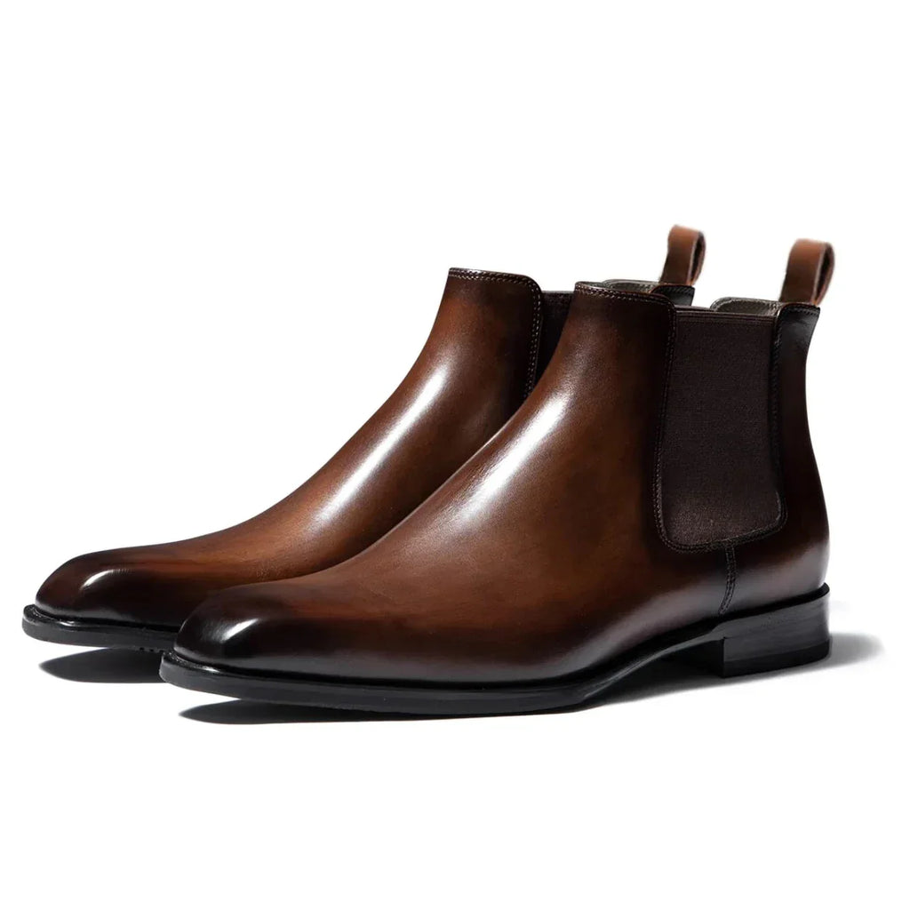 Kacob | Burnished Leather Chelsea Boots