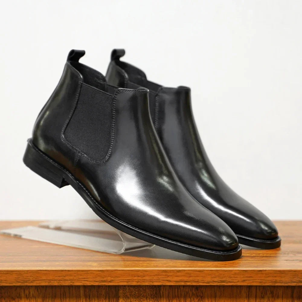 Kacob | Burnished Leather Chelsea Boots