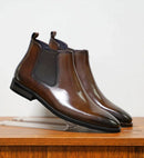 Kacob | Burnished Leather Chelsea Boots