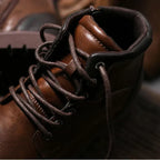 Kacob | Men's Leather Lace-Up Ankle Boots