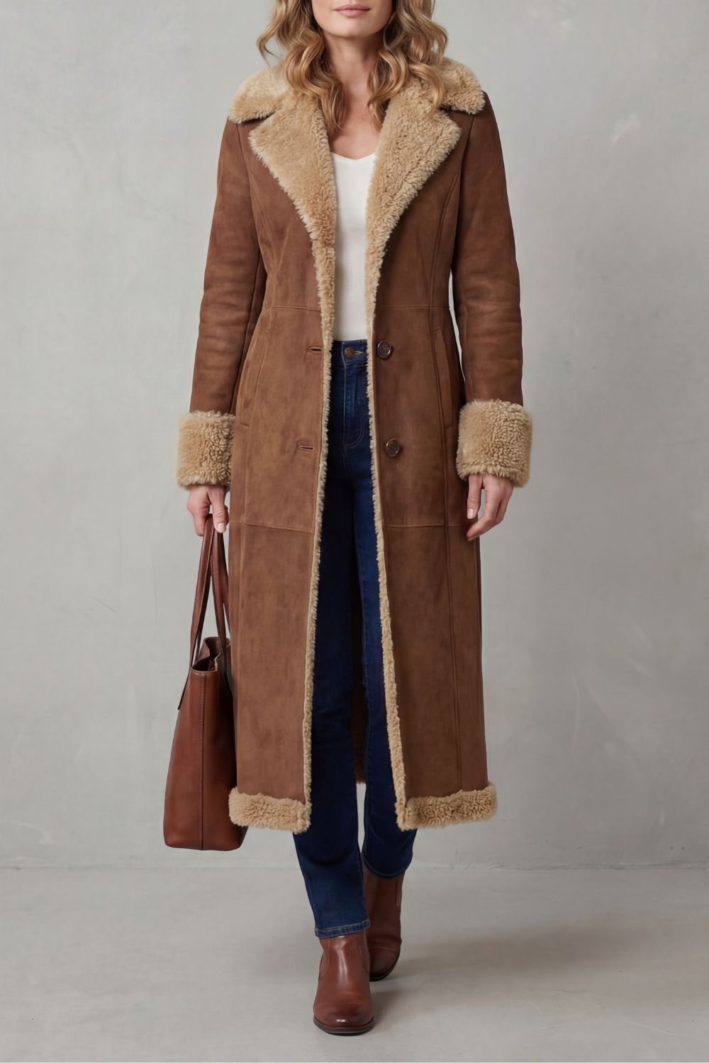 Kacob | Long Shearling-Lined Winter Coat