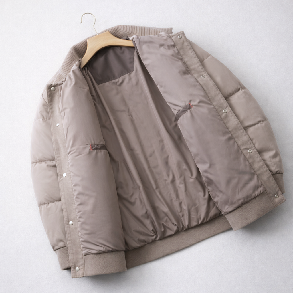 Kacob | Corduroy Collar Puffer Jacket