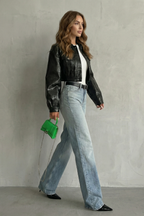 Kacob | Mid Rise Straight Leg Jeans