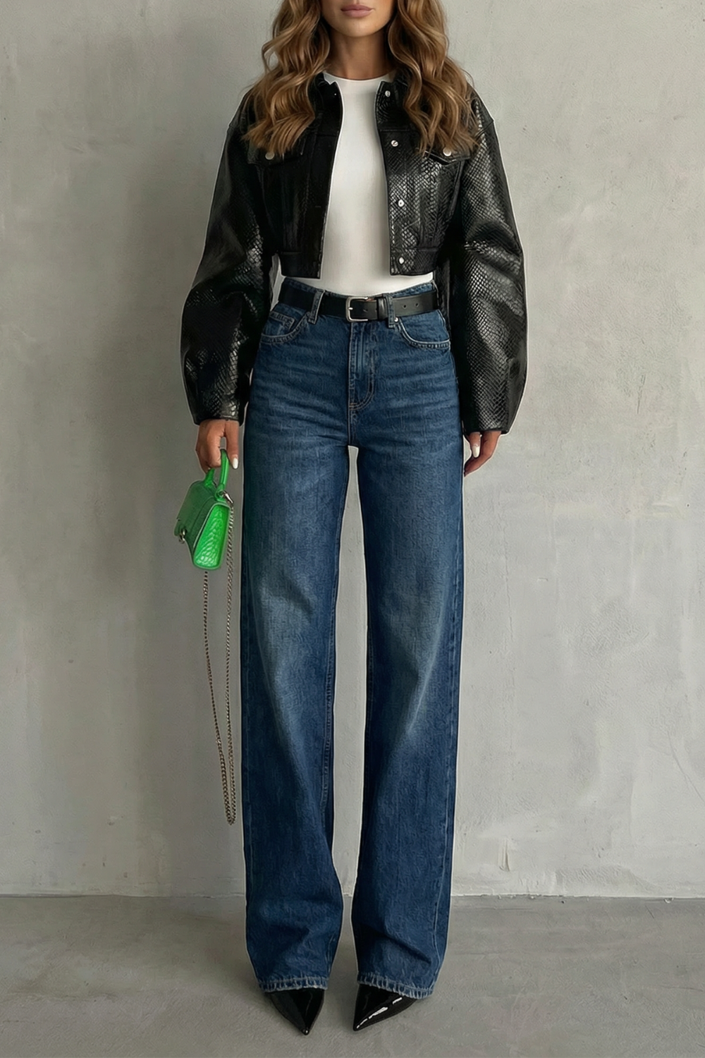 Kacob | Mid Rise Straight Leg Jeans