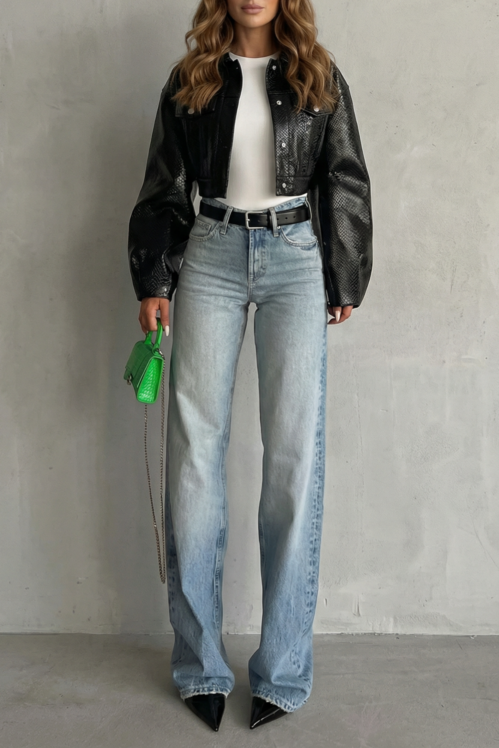 Kacob | Mid Rise Straight Leg Jeans