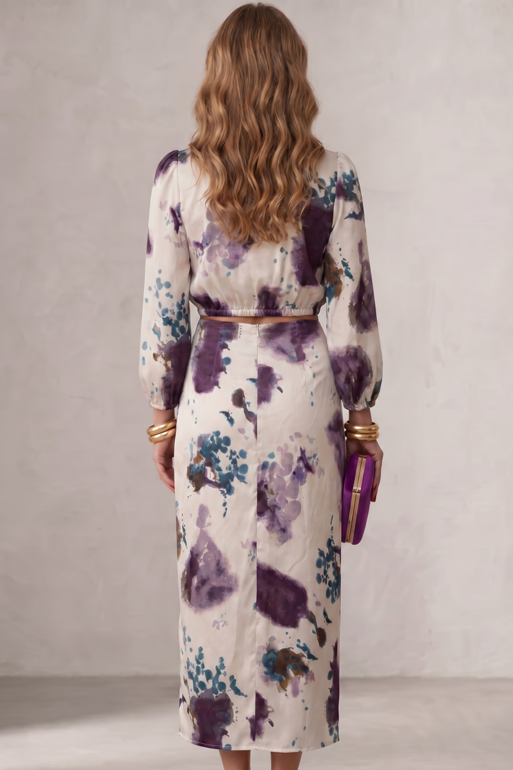 Kacob | Watercolour Floral Two Piece Set