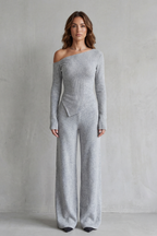 Kacob | Asymmetric Ribbed Knit Co-ord