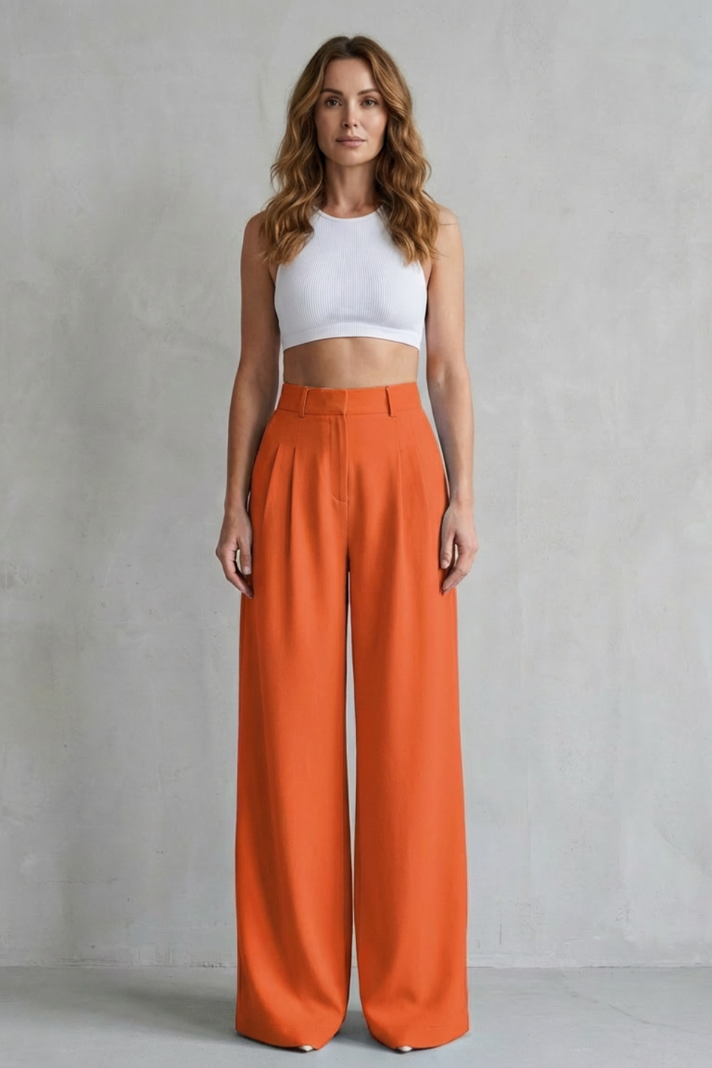 Kacob | Wide Leg Tailored Trousers