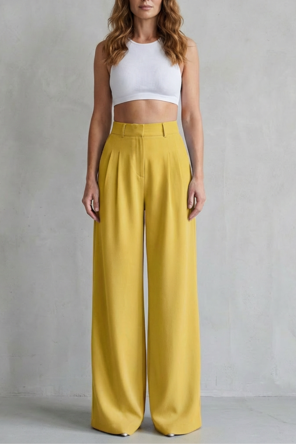 Kacob | Wide Leg Tailored Trousers