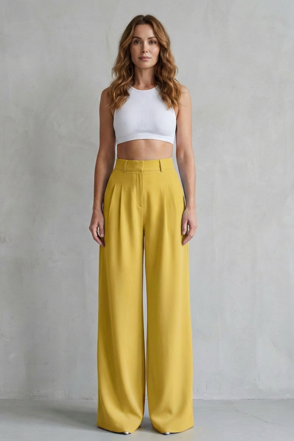 Kacob | Wide Leg Tailored Trousers
