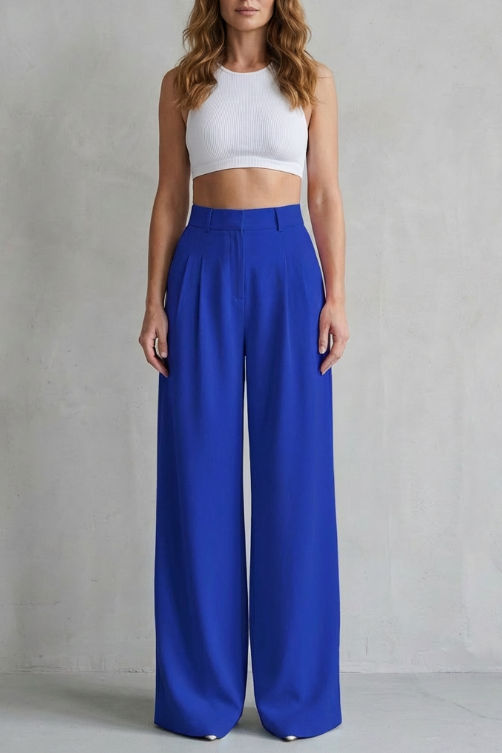 Kacob | Wide Leg Tailored Trousers