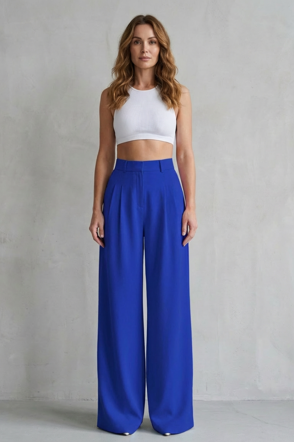 Kacob | Wide Leg Tailored Trousers